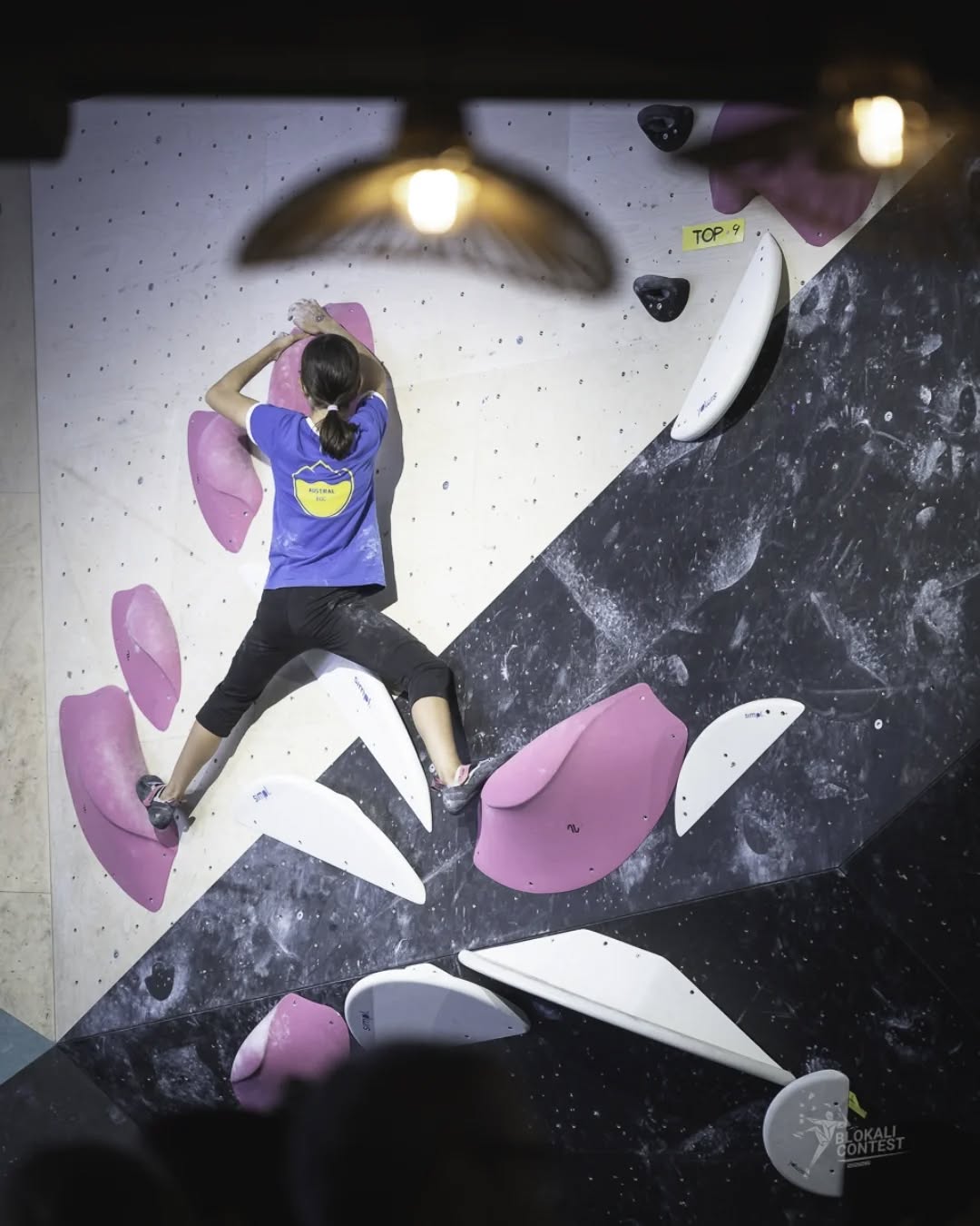 Blokali Contest, grimpe en action
