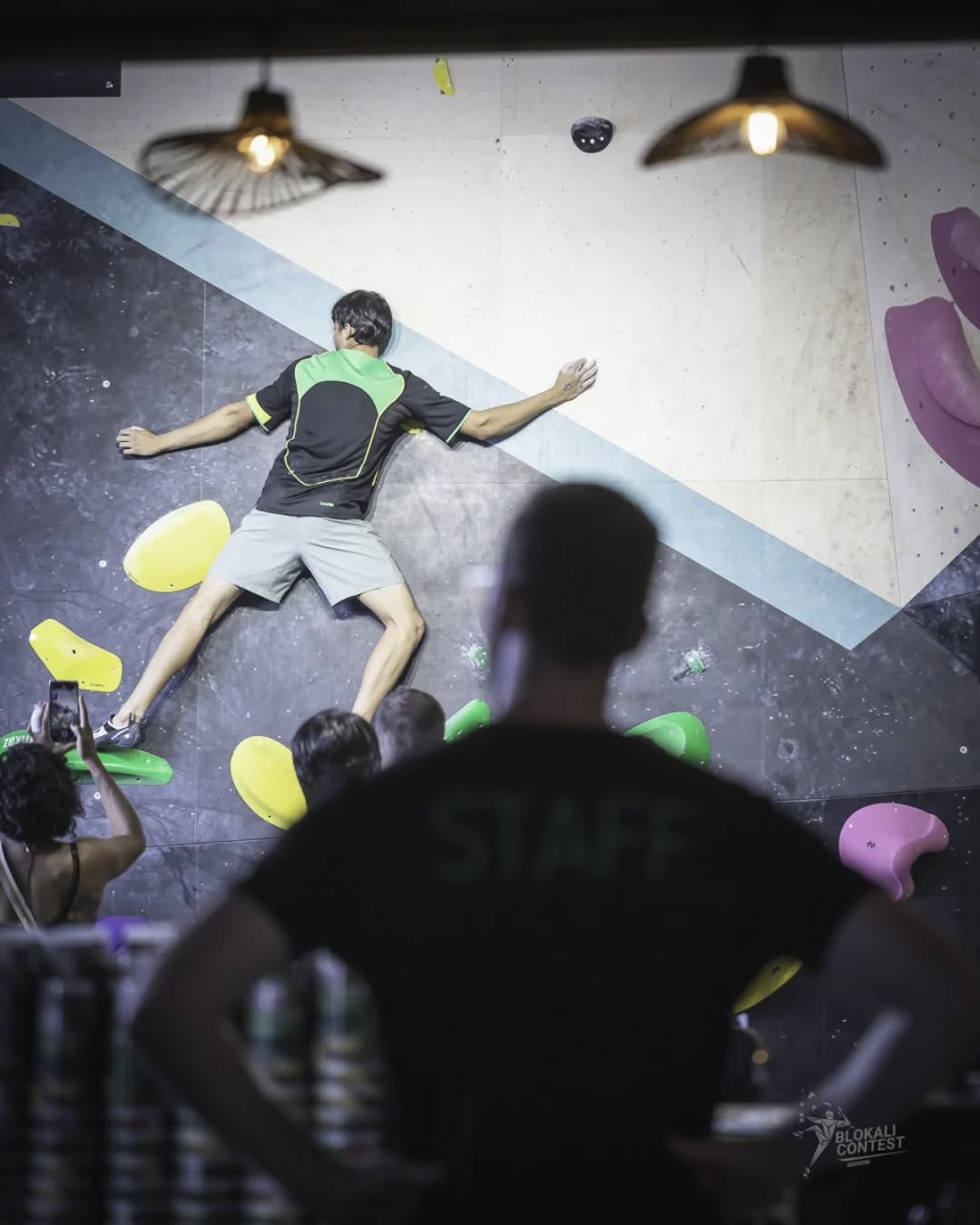 Blokali Contest, grimpe en action
