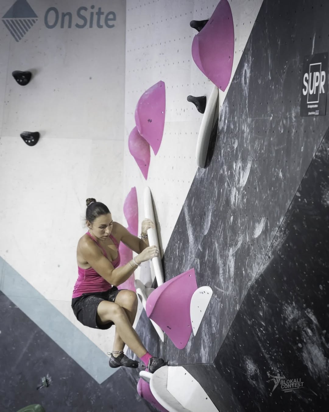 Blokali Contest, grimpe en action